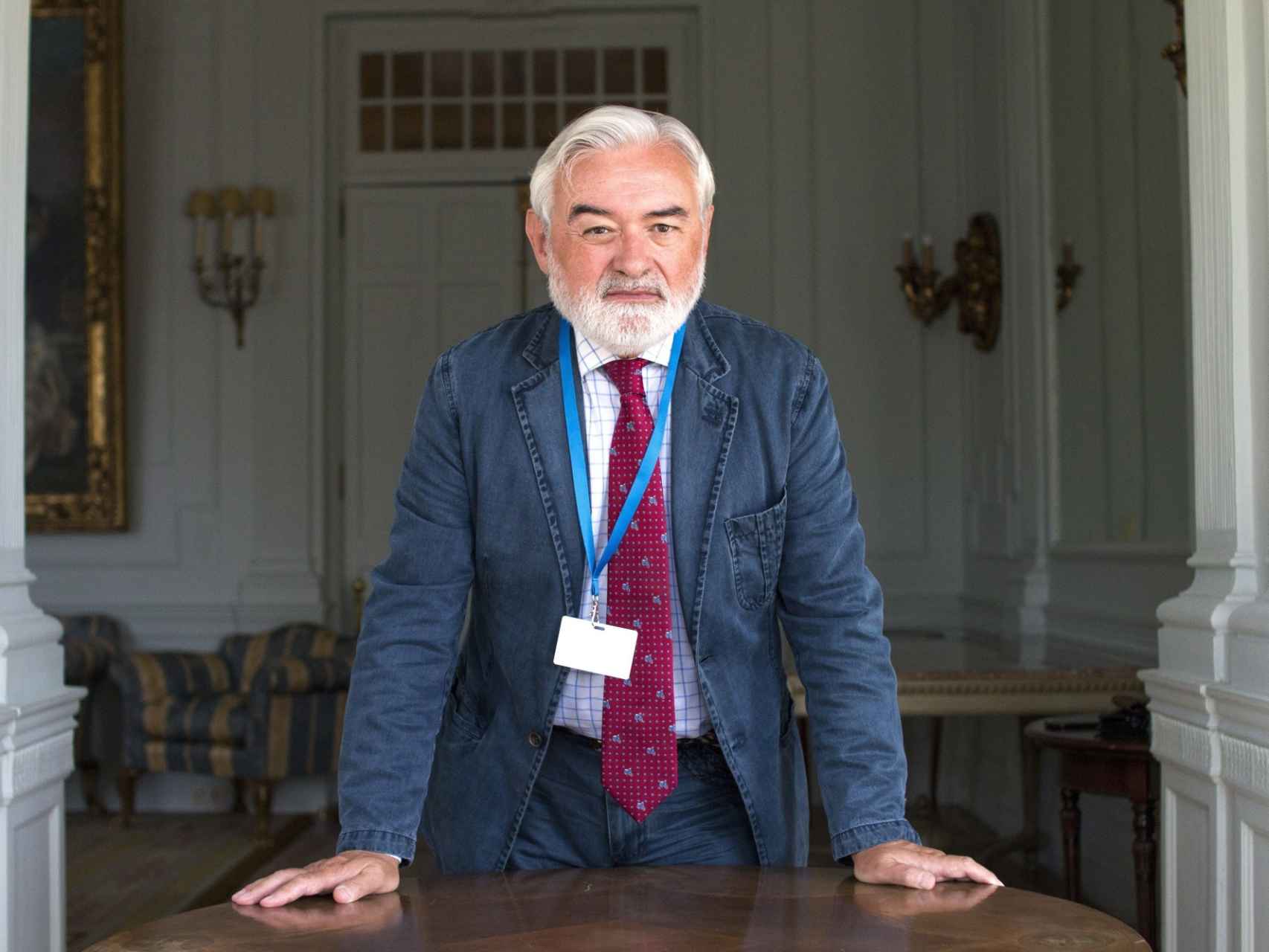 El director de la Real Academia Española (RAE), Darío Villanueva, en la UIMP.