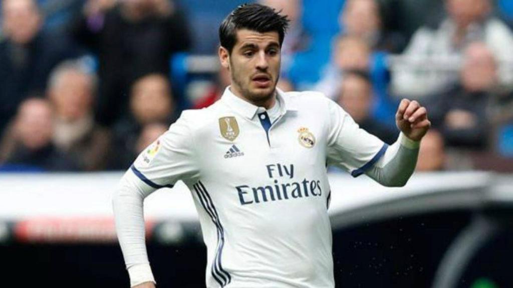 Morata, con el Real Madrid