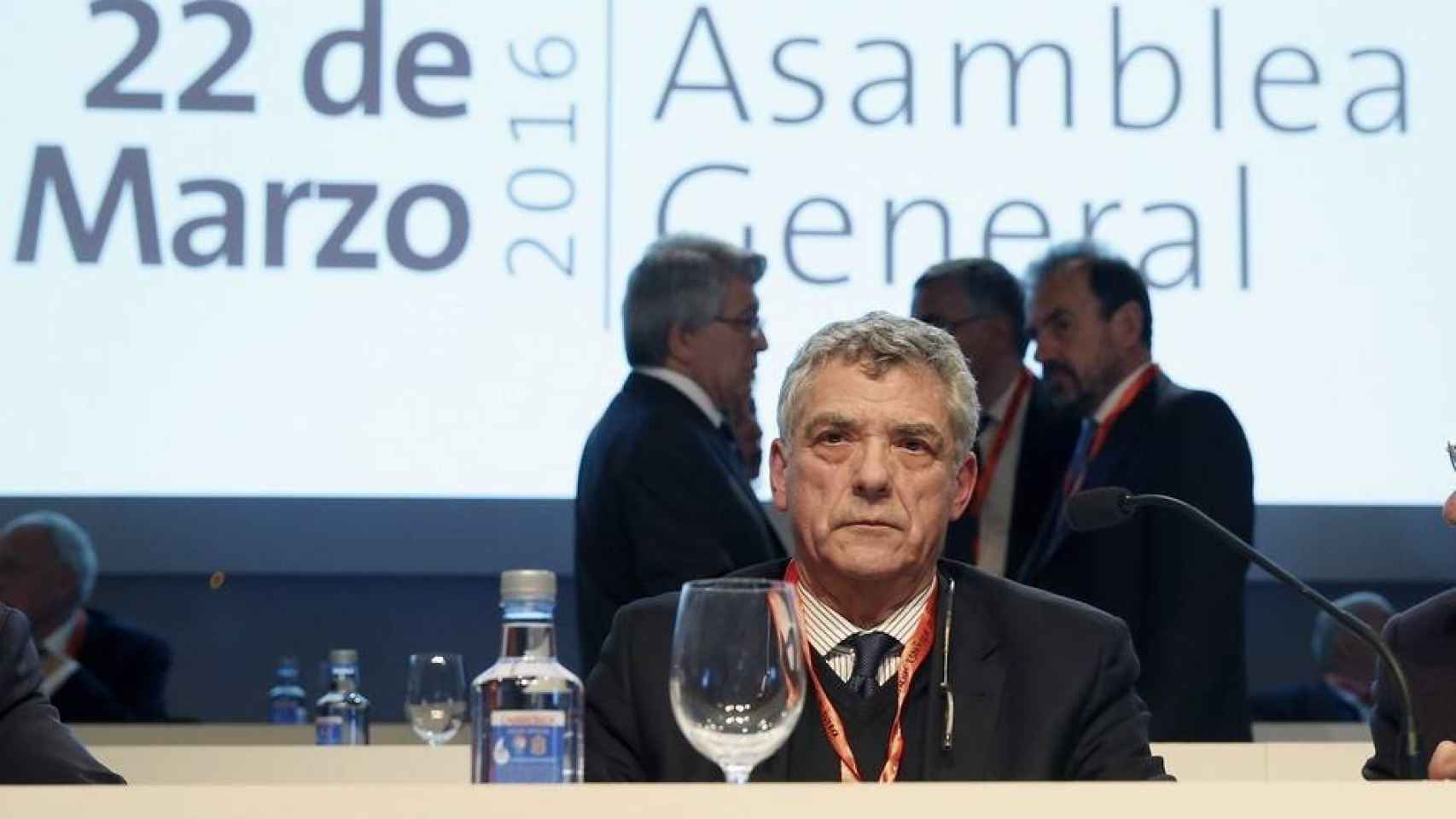 Ángel María Villar en una Asamblea General de la RFEF el pasdo año.