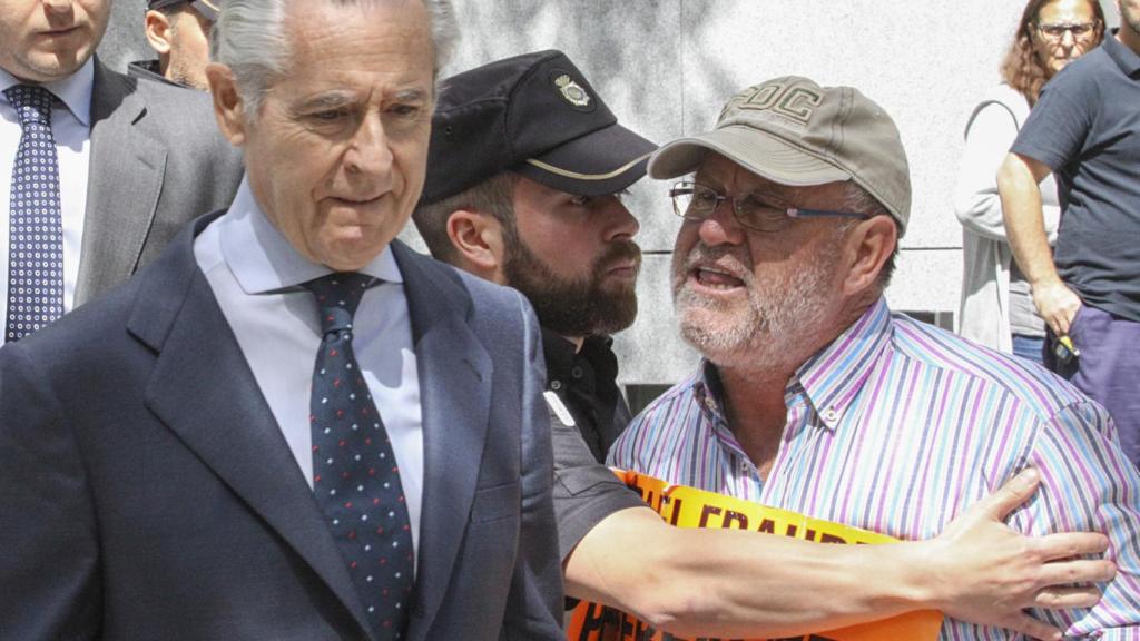 Miguel Blesa a la salida de los juzgados de Plaza de Castilla.