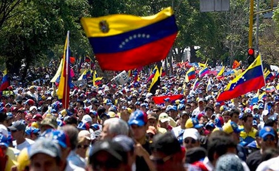 Manifestación en Venezuela contra el gobierno de Nicolás Maduro