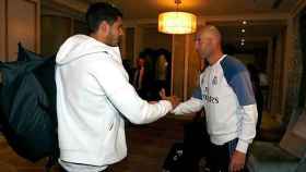 Zidane daba la bienvenida a Morata al Real Madrid el verano pasado
