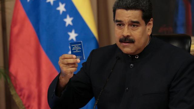 Maduro, durante una intervención