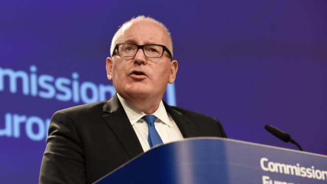 El vicepresidente primero de la Comisión, Frans Timmermans