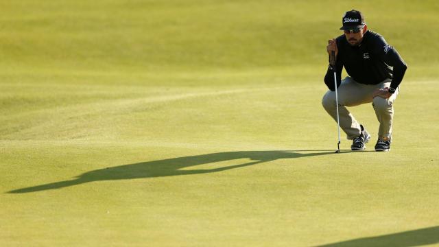 Rafa Cabrero-Bello durante la jornada en el British Open.