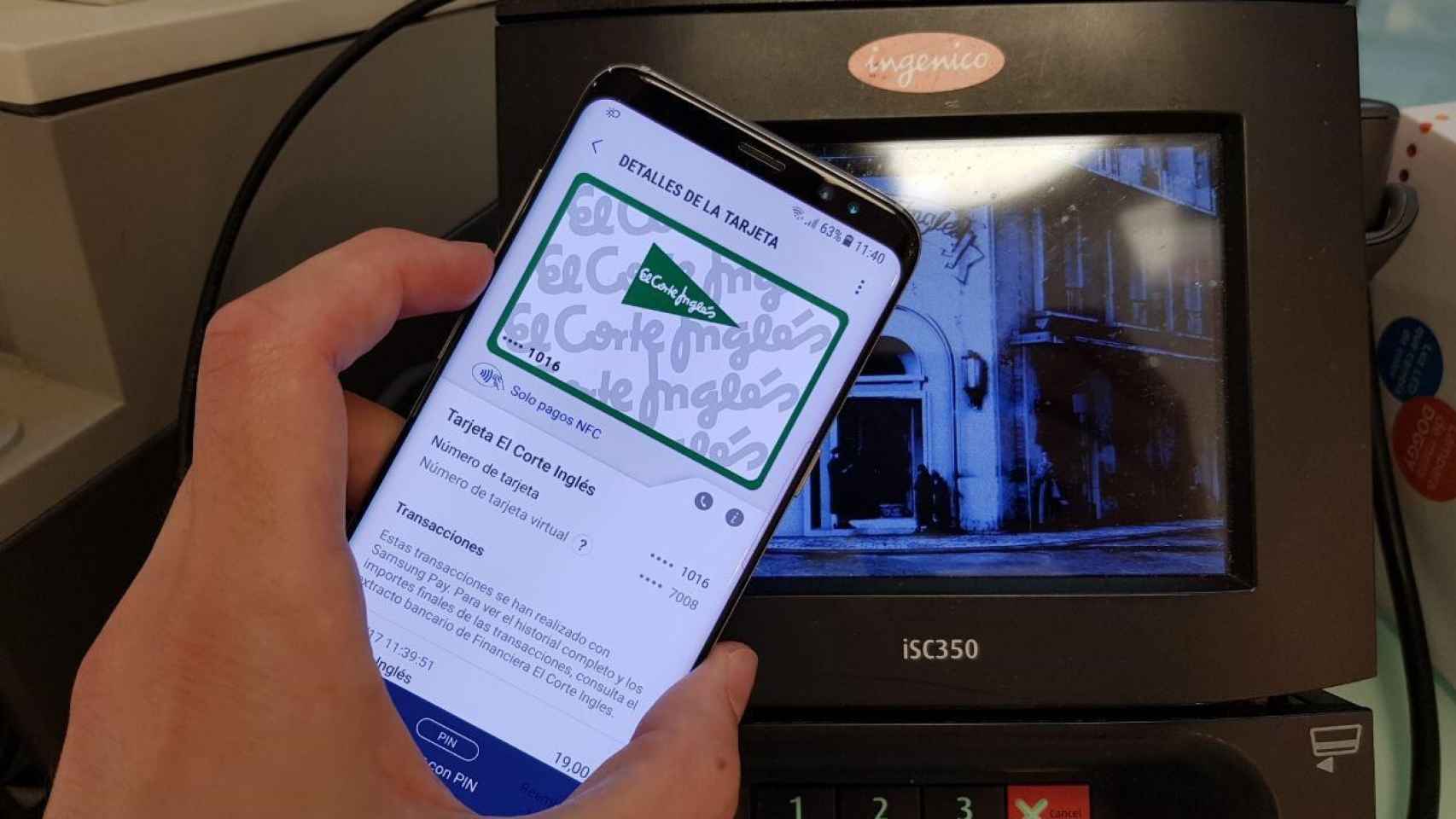Samsung Pay ya es compatible con la tarjeta de compra de El Corte Inglés