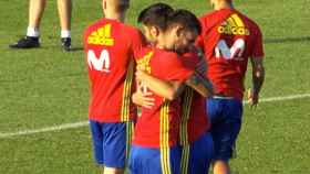 Asensio y Ceballos con la selección sub21   Foto: sefutbol.com