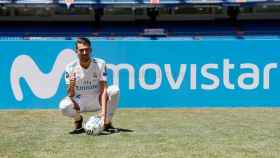 Ceballos durante su presentación como jugador del Real Madrid