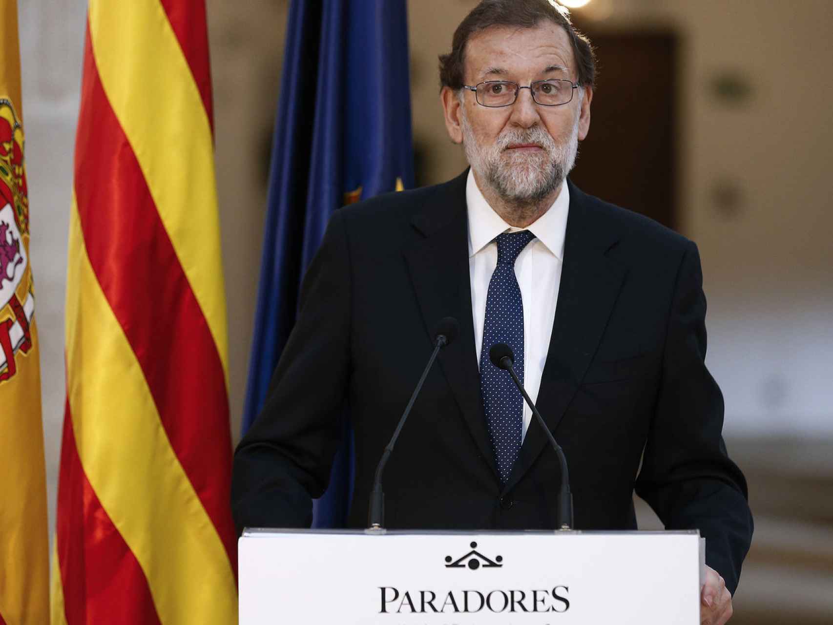 El presidente del Gobierno este jueves en Lleida.