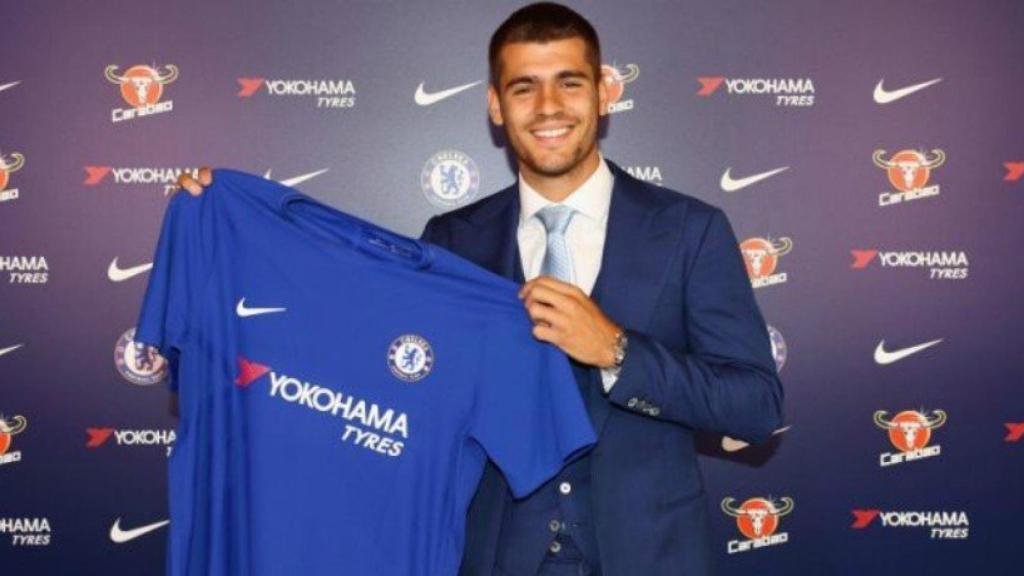 La presentación de Morata con el Chelsea. Foto chelseafc.com