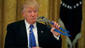 Trump durante un acto de productos 'Made in USA' en la Casa Blanca