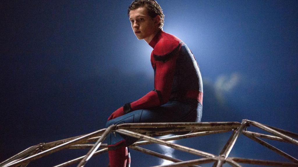 Tom Holland en un momento de la película.