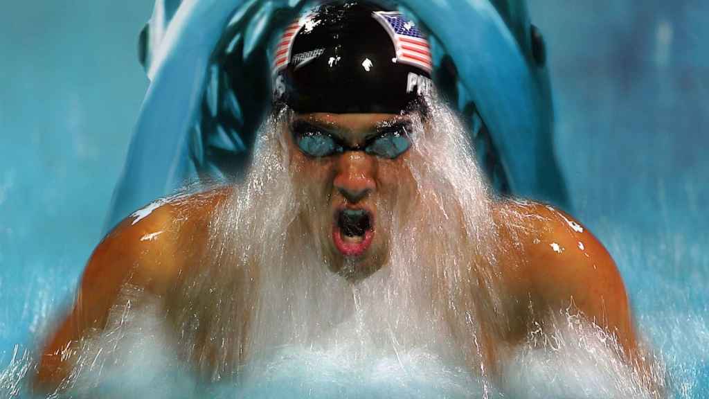Michael Phelps contra el tiburón blanco.