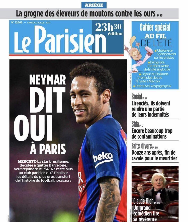 Le Parisien: Neymar dice sí al PSG