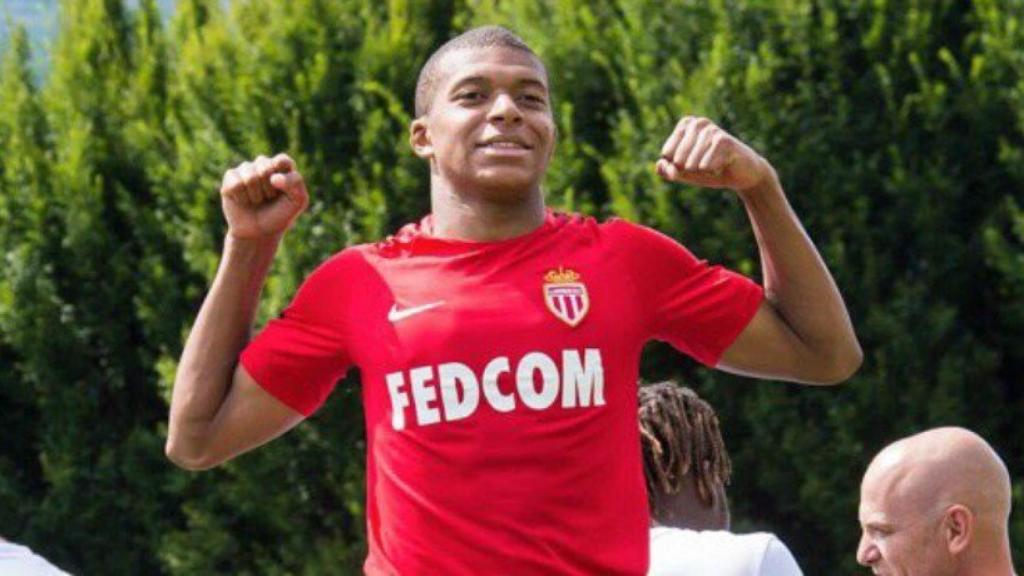 Mbappé en la pretemporada del Mónaco   Foto: Twitter (@KMbappe)