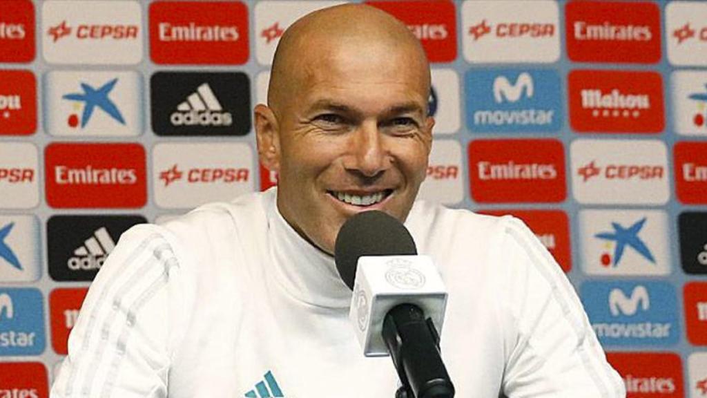 Zidane en rueda de prensa