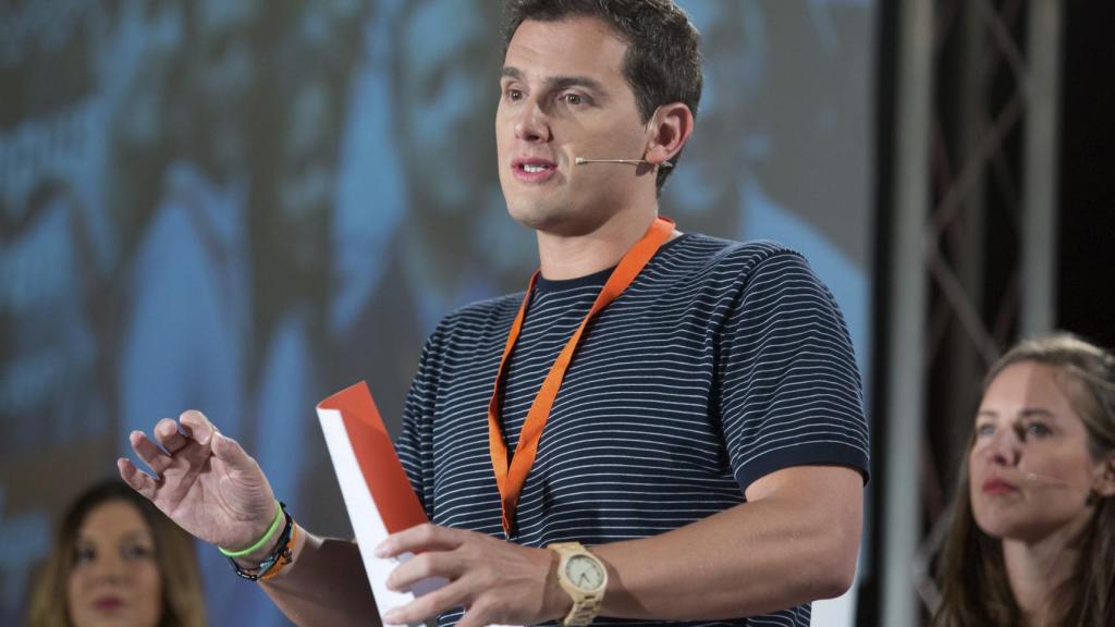 Albert Rivera, durante la ponencia que ha ofrecido en el marco del Campus Joven del partido.