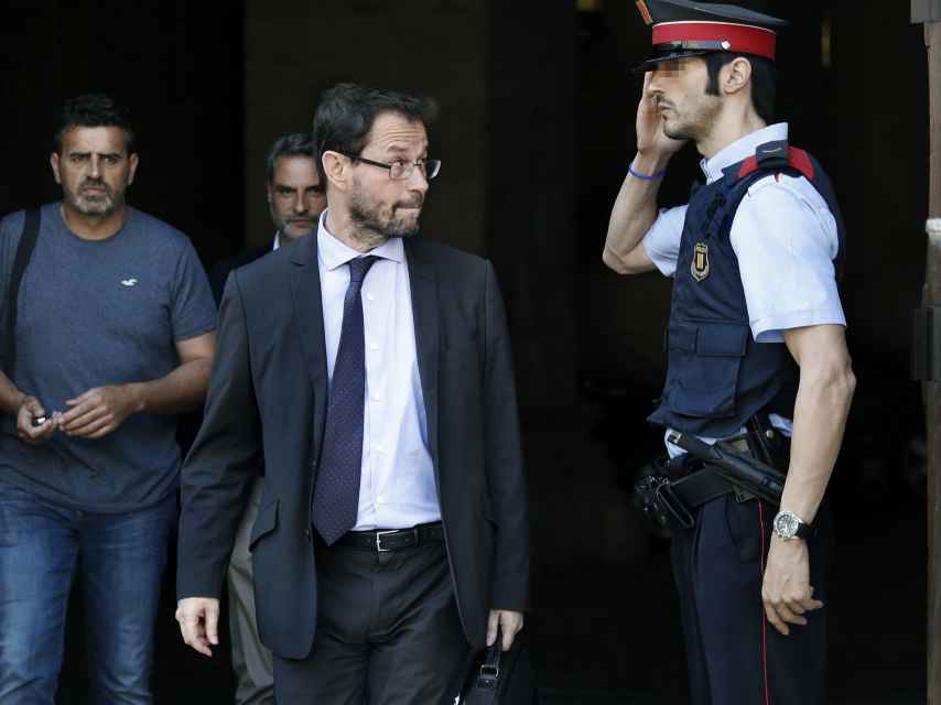 El fiscal Anticorrupción José Grinda, el jueves pasado saliendo del Palau de la Generalitat.