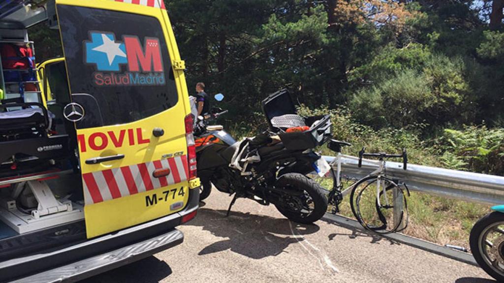 accidente-ciclista-iscar-112-madrid