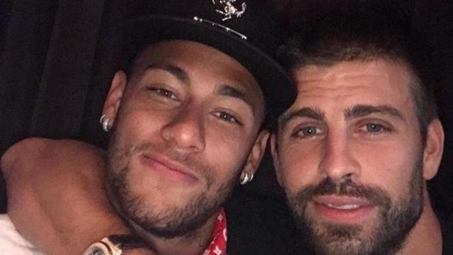 Piqué y Neymar