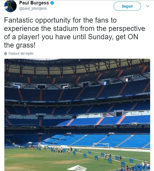 Los madridistas están de enhorabuena: podrán pisar el césped del Bernabéu como sus ídolos