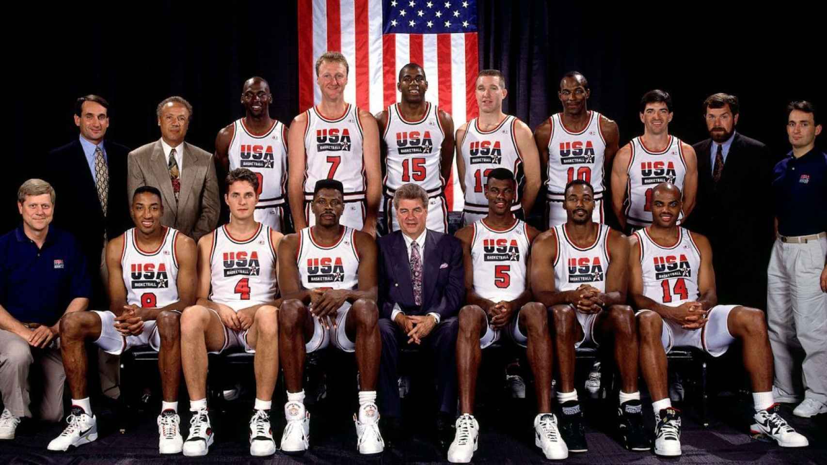 El Dream Team del 92 al completo.