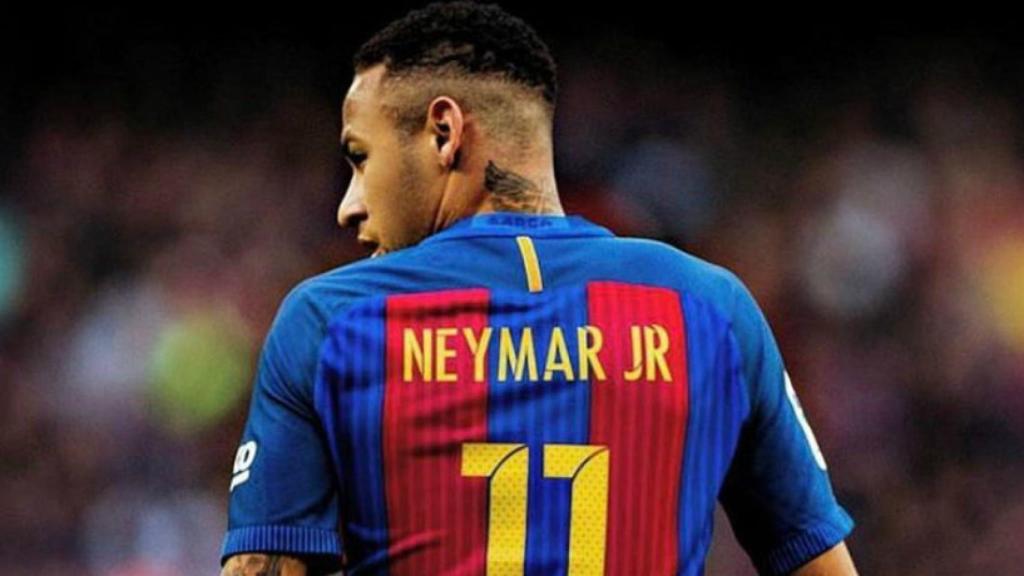 Neymar, en un partido con el Barça. Foto. Twitter (@neymarjr)