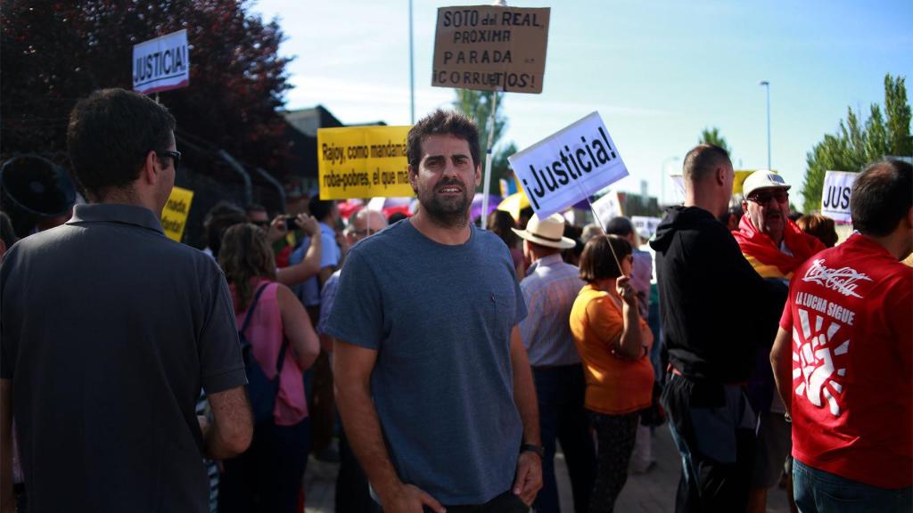 Ramón es portavoz de la Coordinadora 25-S, convocante de las protestas en torno al Congreso