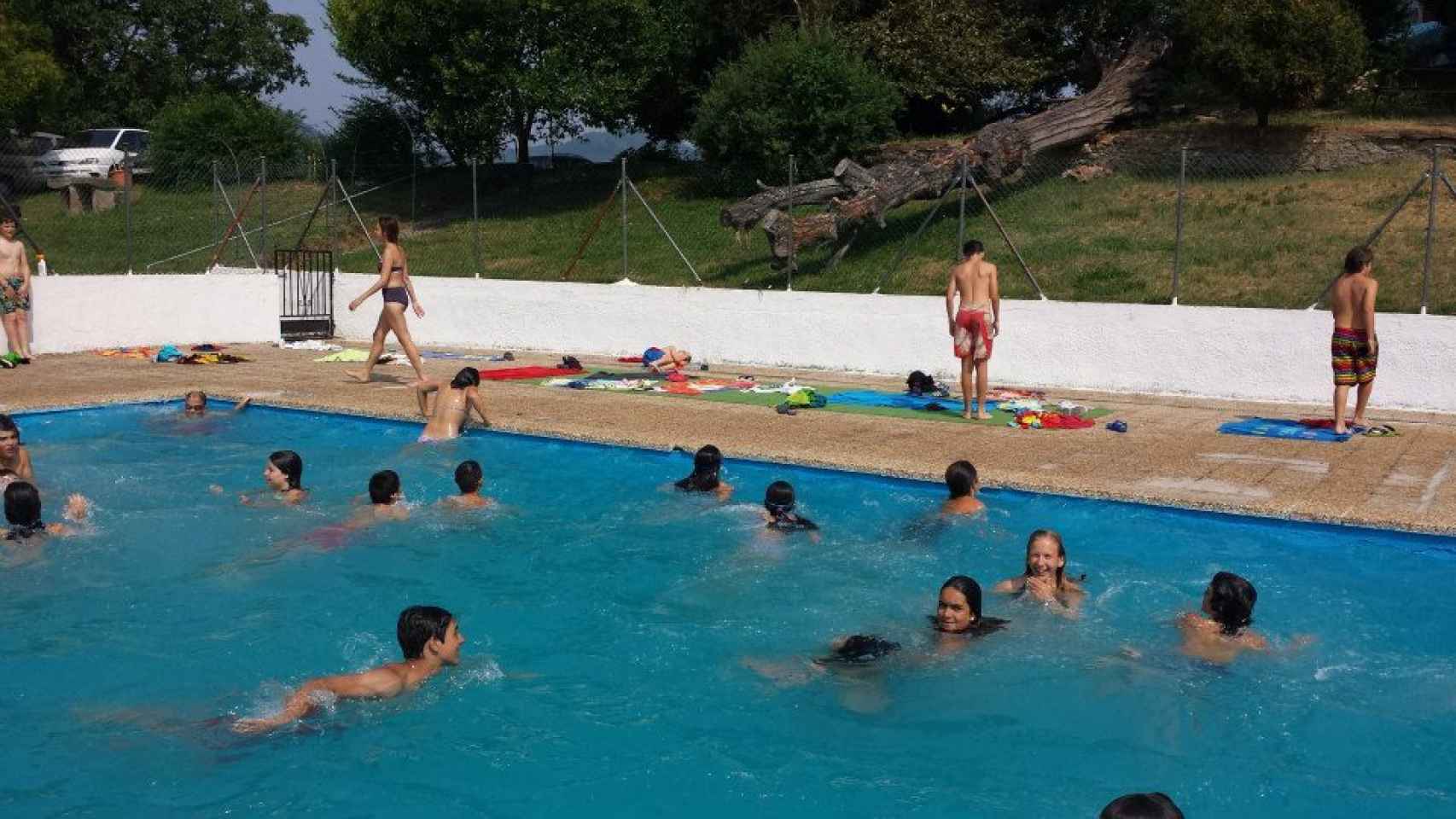 La piscina del Palacio de la Bouza