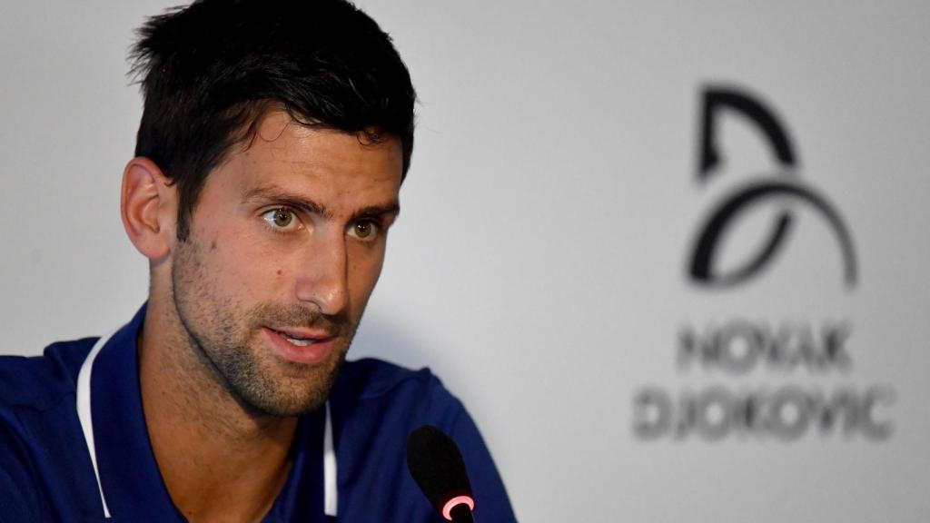 Djokovic, durante una conferencia de prensa en Belgrado.