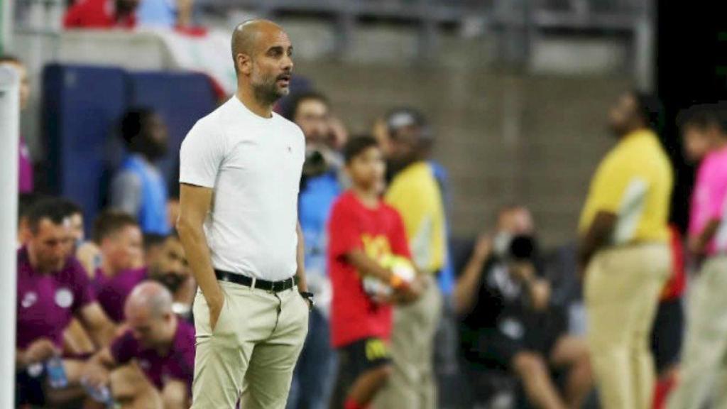 Guardiola, durante la pretemporada del City   Foto: mancity.com