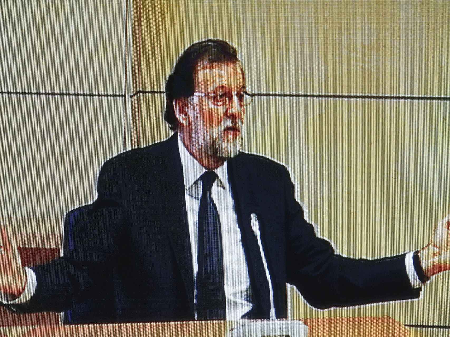 El presidente del Gobierno, Mariano Rajoy, en la Audiencia Nacional en julio.
