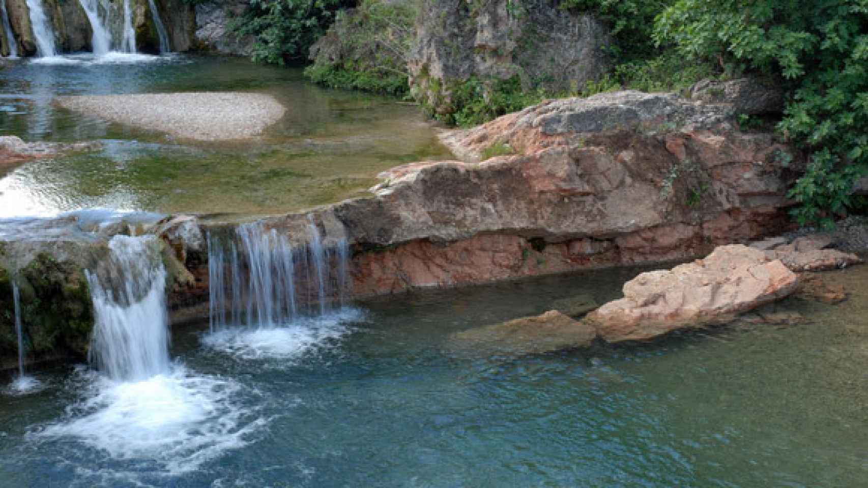 La zona de baño del río Bellós.