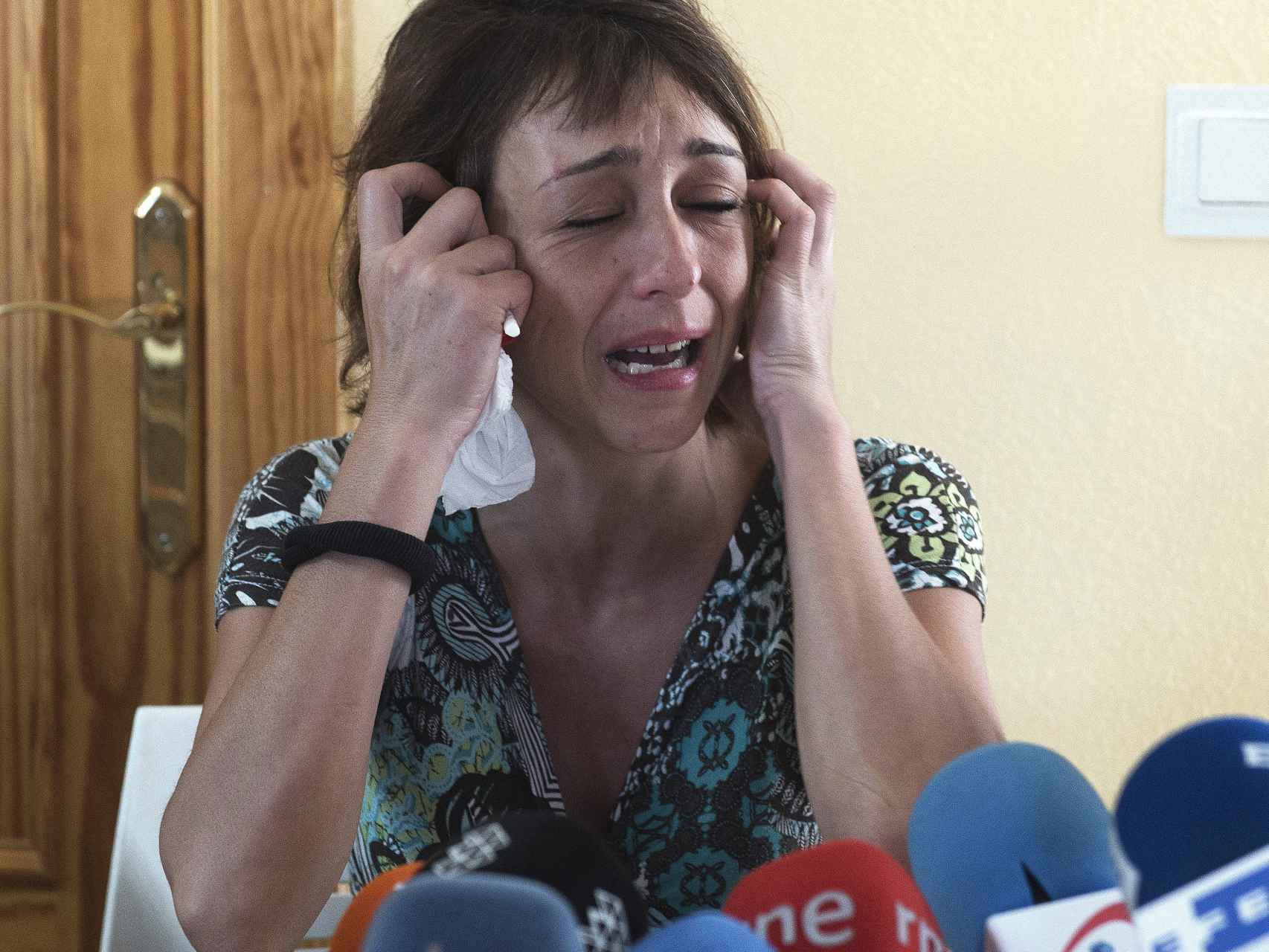 Juana Rivas dio una rueda de prensa este martes avanzando que no entregaría a sus hijos.