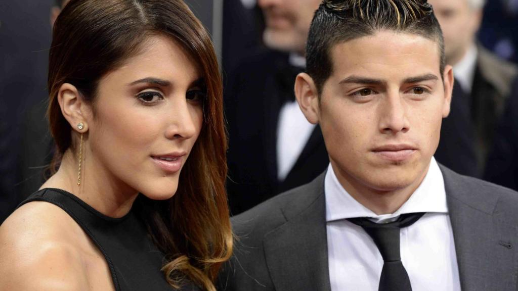 Daniela Ospina y James Rodríguez.