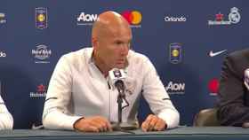 Zidane en rueda de prensa tras el partido ante el City.