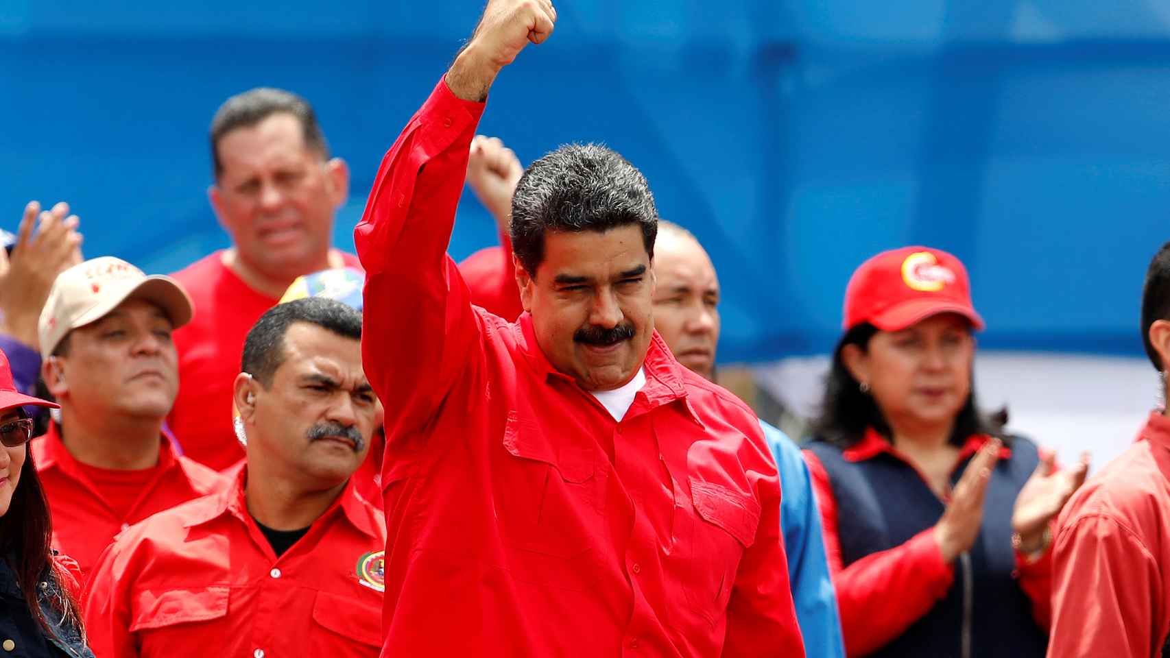 Nicolás Maduro en los actos de cierre de campaña para la Constituyente celebrados el 27 de julio.