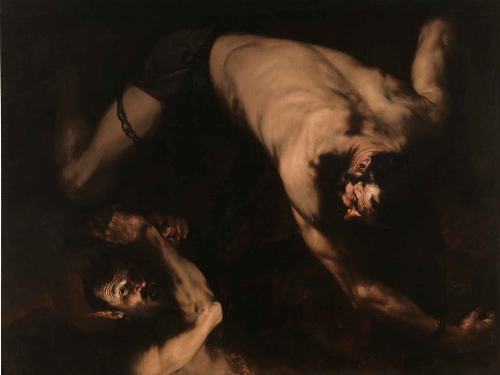 El mito de Ixión, pintado por Ribera, conservado en el Museo del Prado.