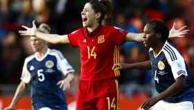 La jugadora de la selección española Bárbara Latorre se queja
