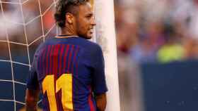 Neymar, durante un partido de esta pretemporada con el Barcelona.