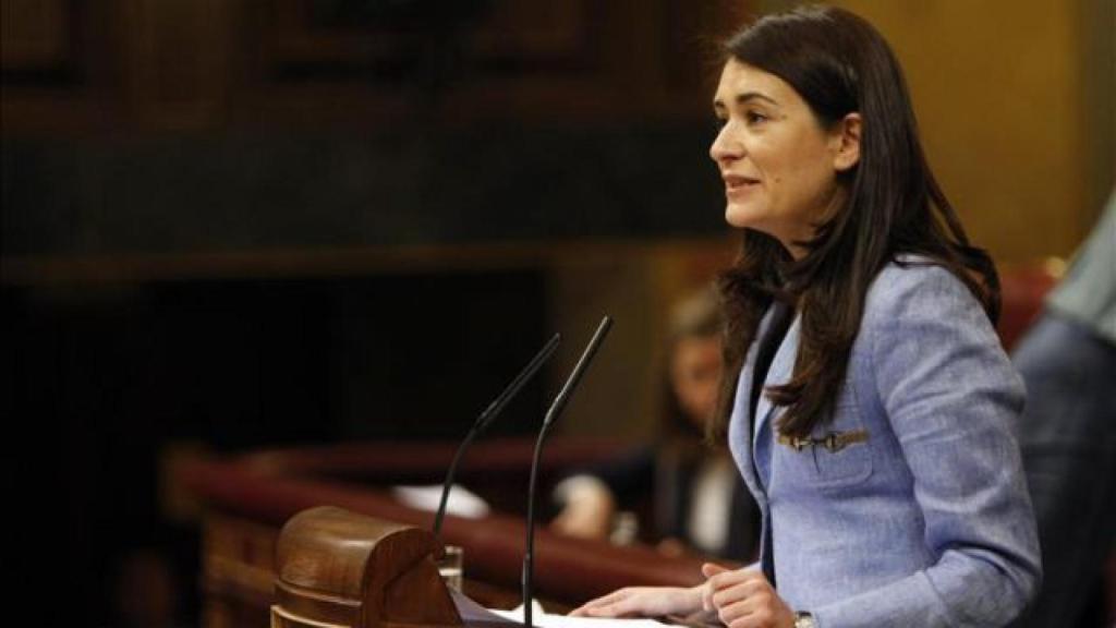 Carmen Montón, consellera de Sanidad de la Comunidad Valenciana, en el Congreso de los Diputados.