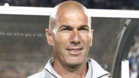 Zidane, durante el partido ante el Manchester City.