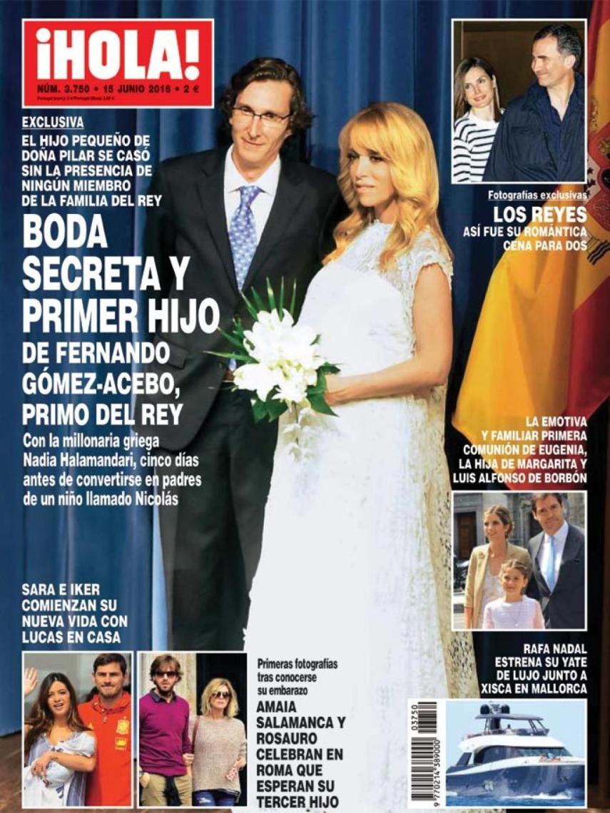 Portada de la revista Hola.