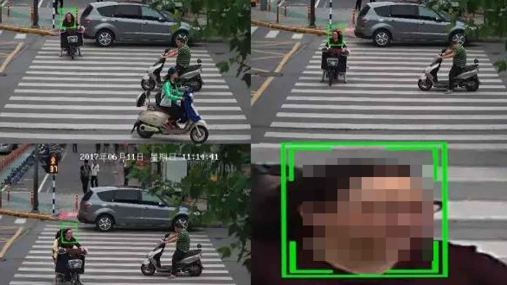 La infracción de un motorista detectada por una cámara con reconocimiento facial