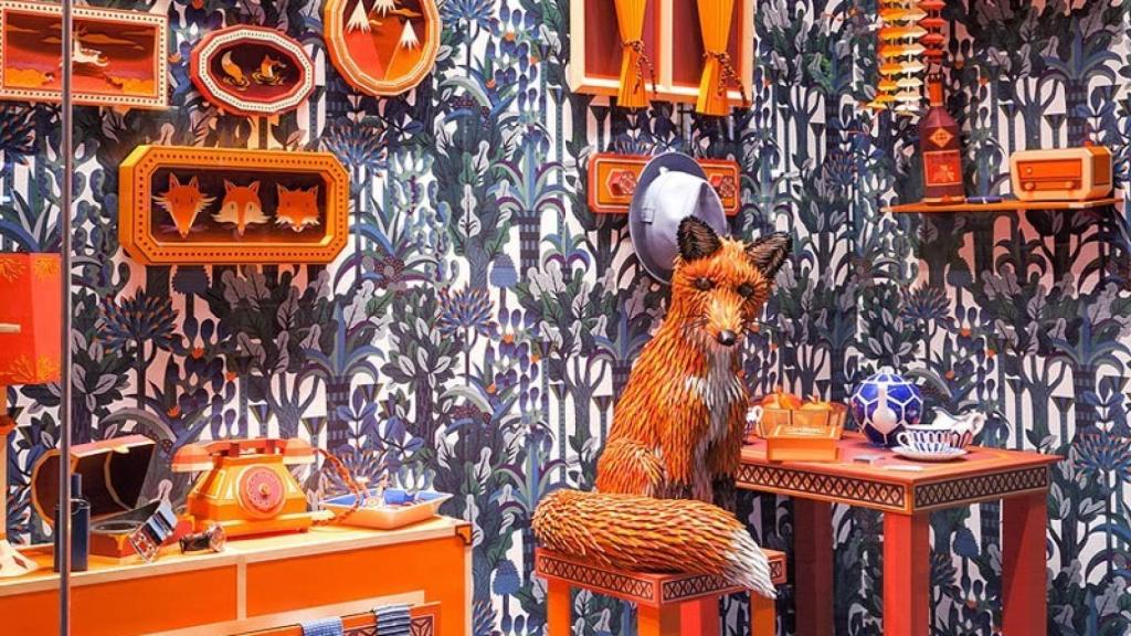 Una de las escenas recreadas por el artista para Hermès. | Foto cortesía de la firma.