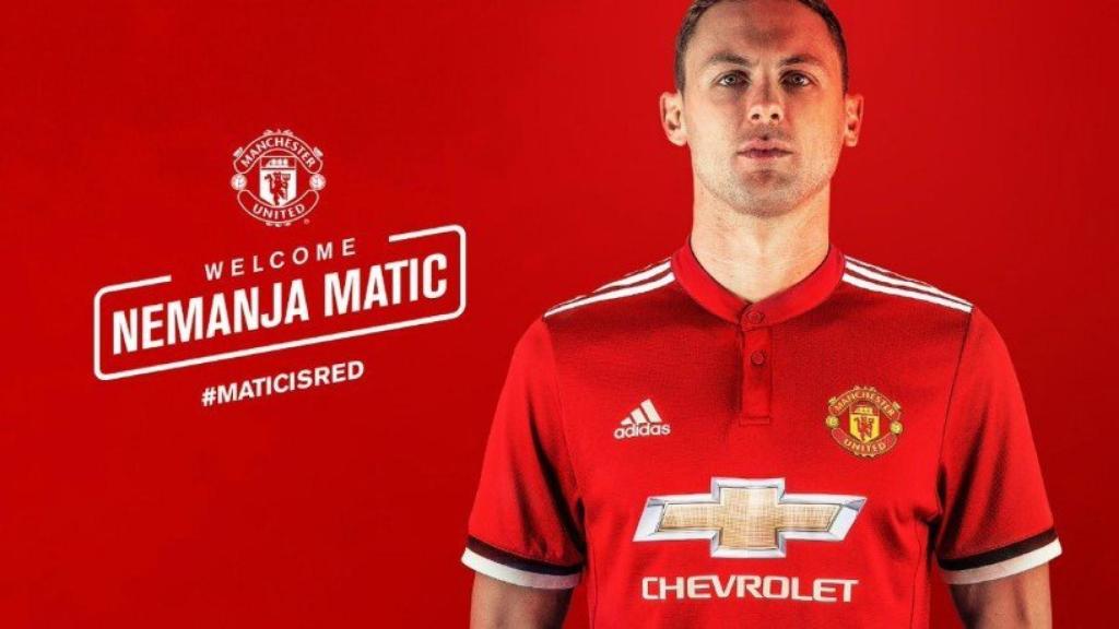 Matic ficha por el United. Foto: Twitter (@manutd)