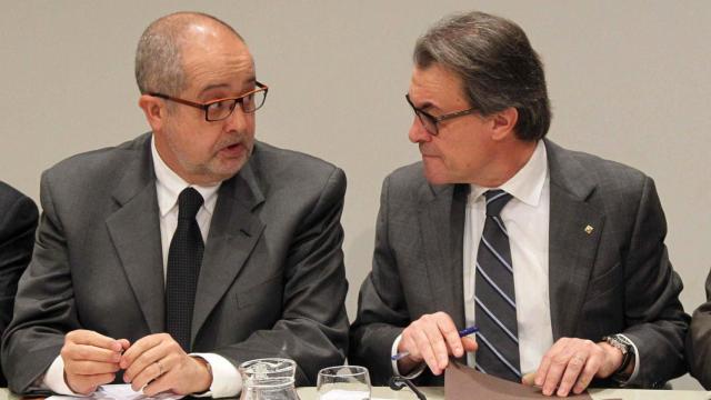 El exconseller Felip Puig, junto al expresidente catalán Artur Mas.