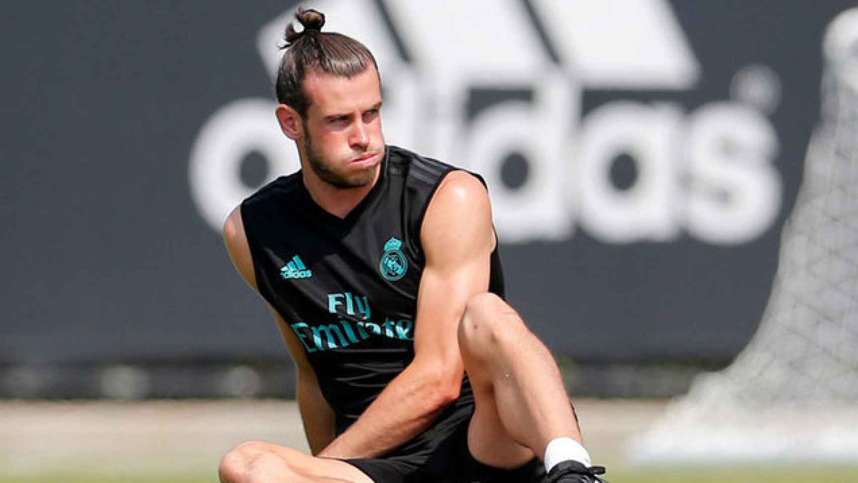 Bale, en un entrenamiento de esta pretemporada