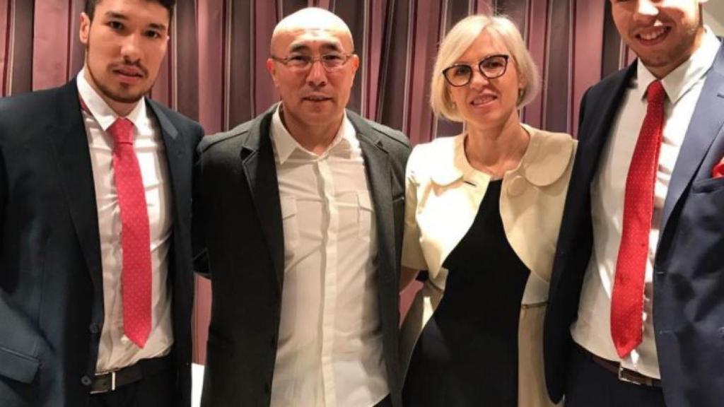 La familia Dani Dujshebaev al completo.