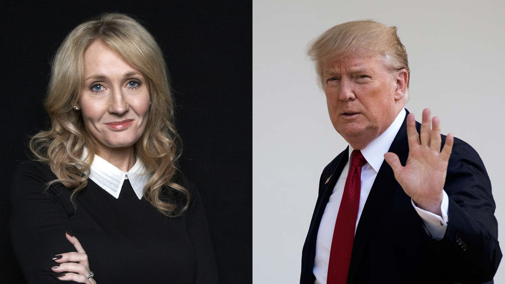 J. K. Rowling y Donald Trump.